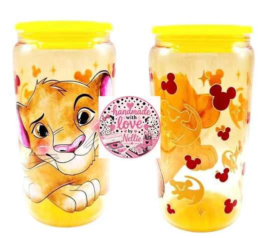 Lion King Glass Can