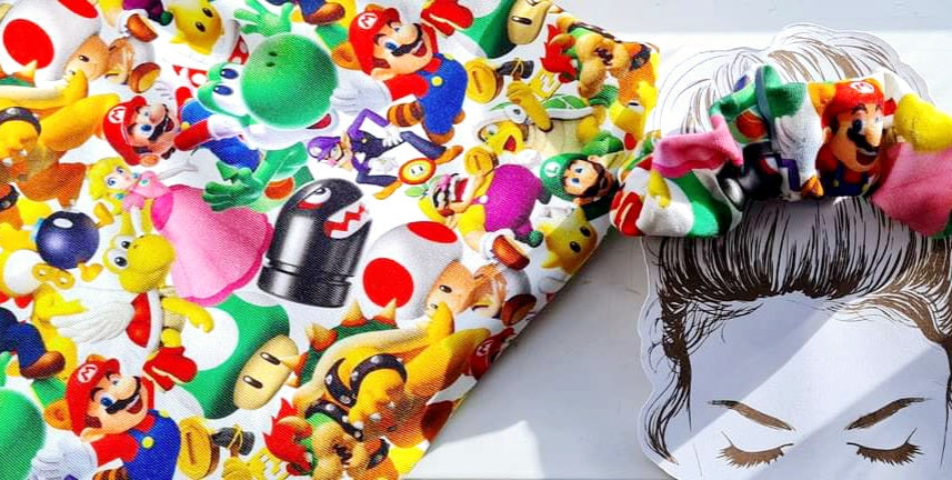 Super Mario Handmade Scrunchie
