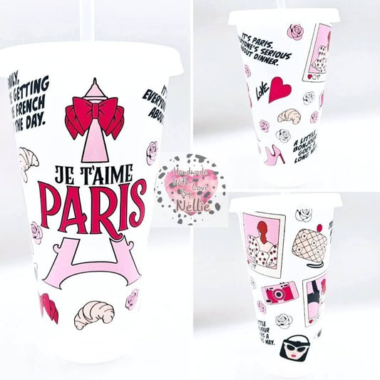 Emily Je T'aime Paris Inspired Cold Cup