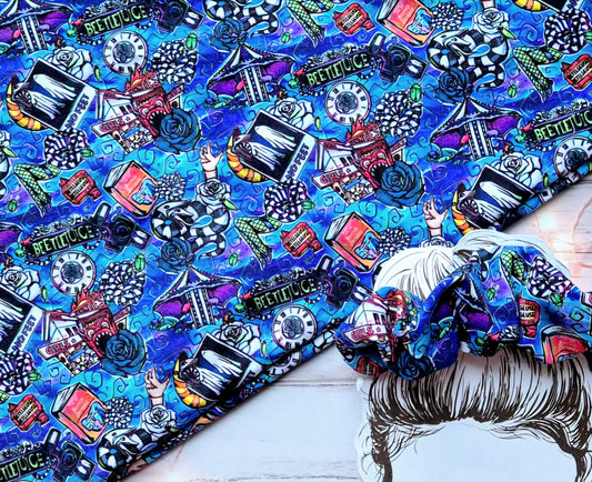 Beetlejuice Handmade Scrunchie