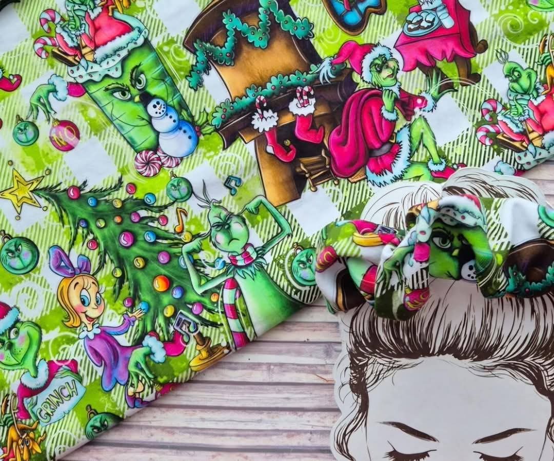 The Grinch Handmade Scrunchie