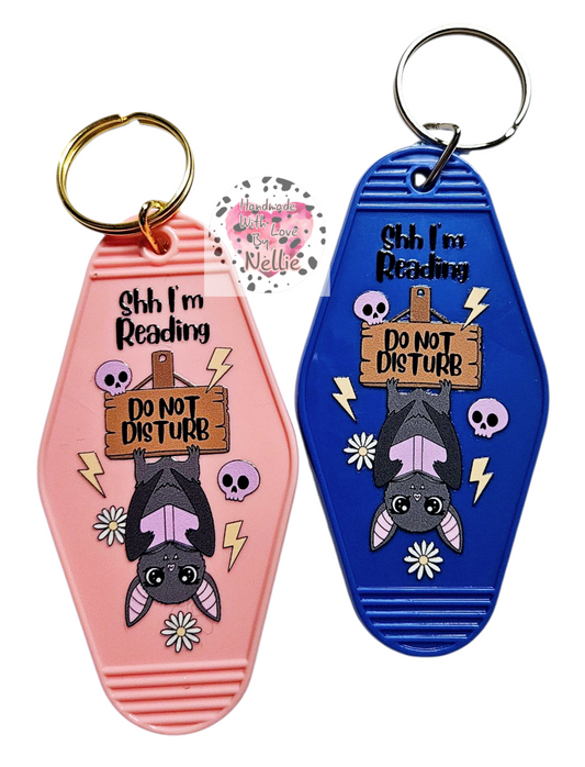 Shh I'm Reading, Do Not Disturb Keyring