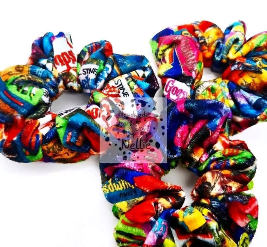 Goosebumps Books Handmade Scrunchie