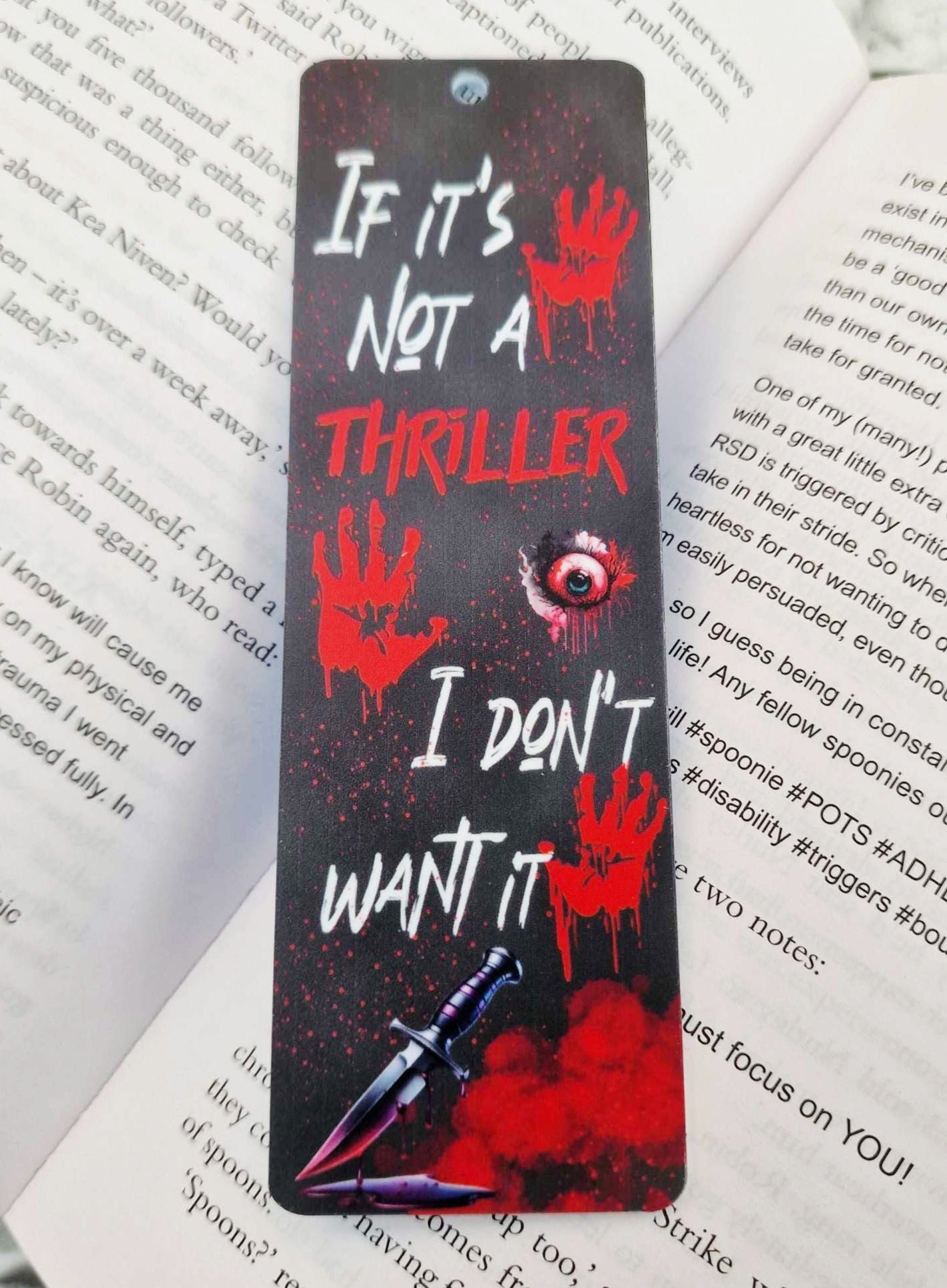 Thriller UV-Printed Bookmarks