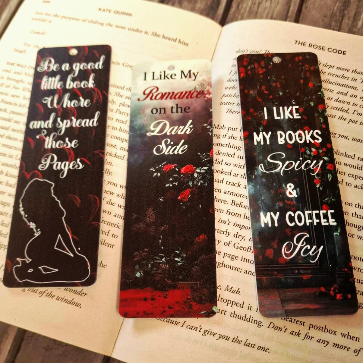 Dark Romance #1 UV-Printed Bookmarks