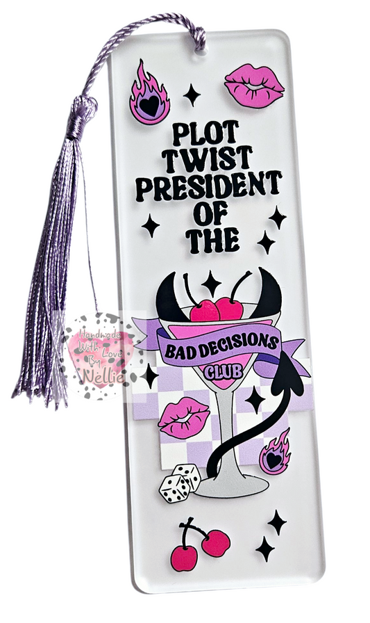 Bad Decisions Club Bookmark