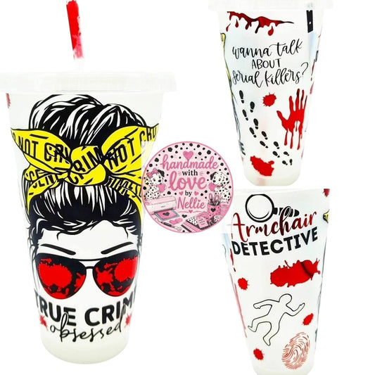 True Crime Obsessed Glow in the Dark Cold Cup