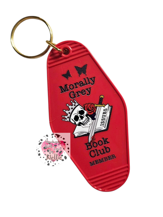 Morally Grey Book Club Keyring