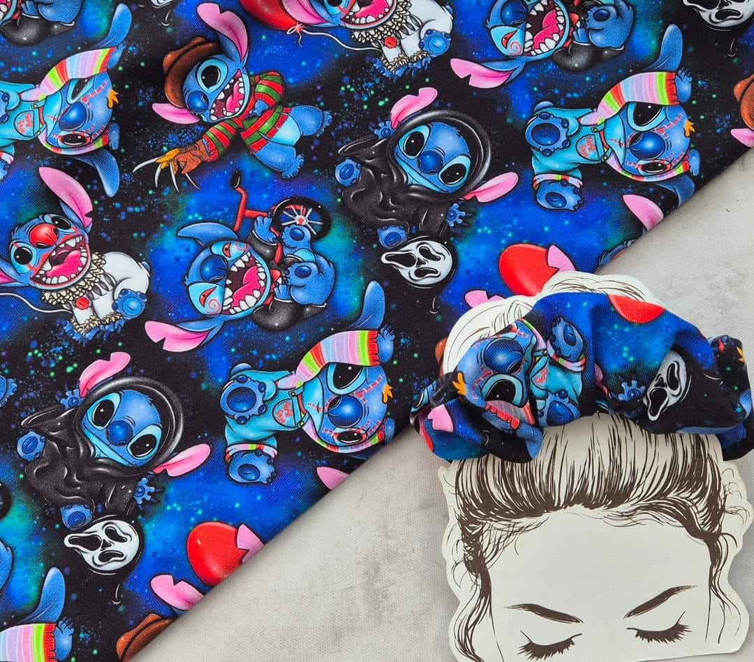 Stitch Horror Handmade Scrunchie